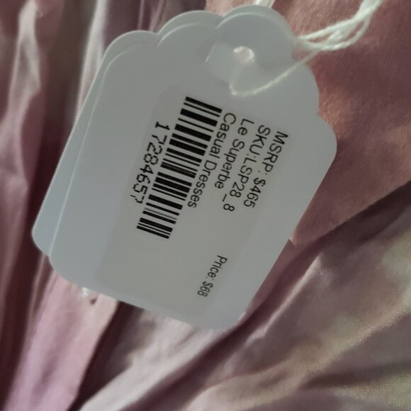 Le Superbe Sparkling Surf Miki Dress Womens 8 Multicolor Button Front Midi NWT - Picture 5 of 5